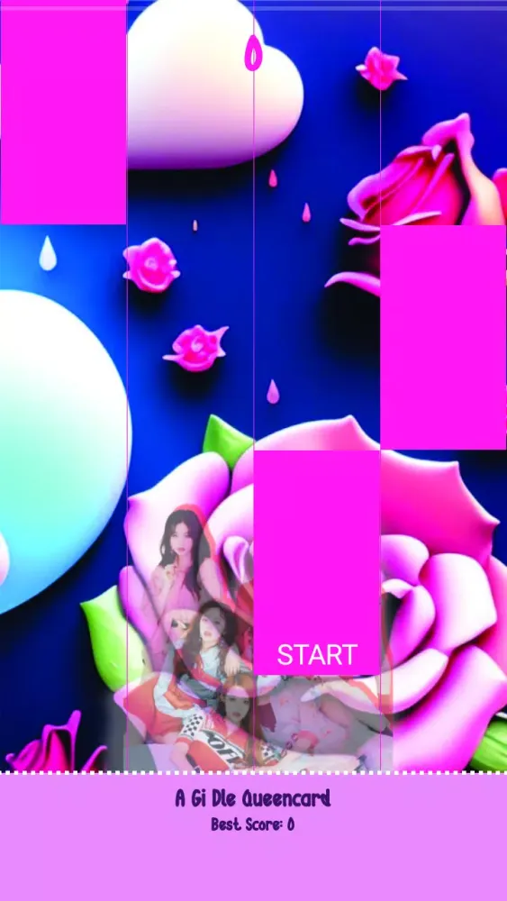 Gidle - Queencard Piano Game Screenshots