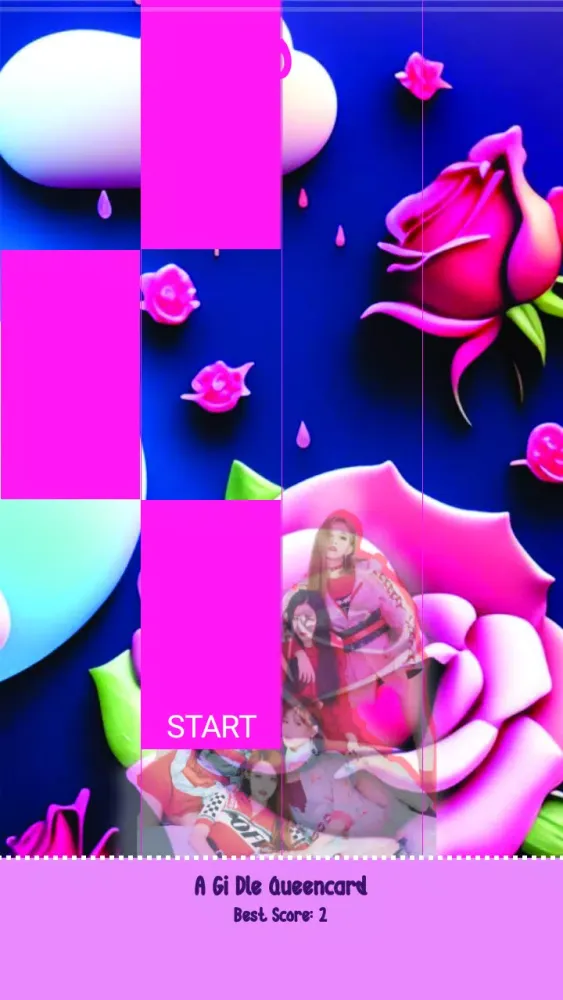 Gidle - Queencard Piano Game Screenshots