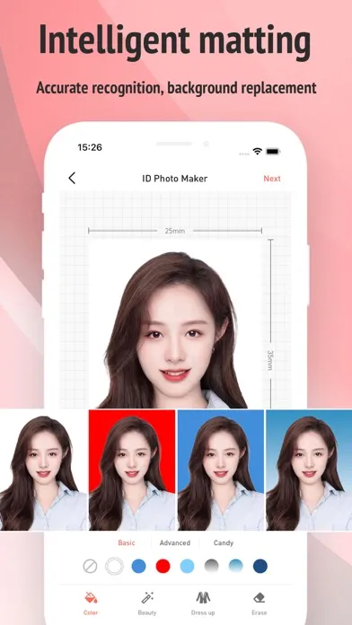 Captures d'écran de ID Photo-Passport Photo Editor