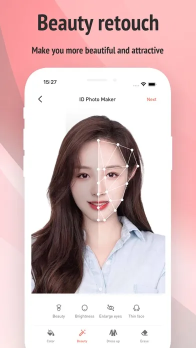 Captures d'écran de ID Photo-Passport Photo Editor