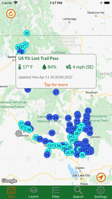 Captures d'écran de Idaho Traveler