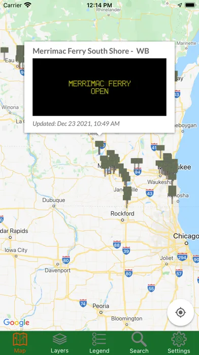 Capturas de tela do Wisconsin Traveler