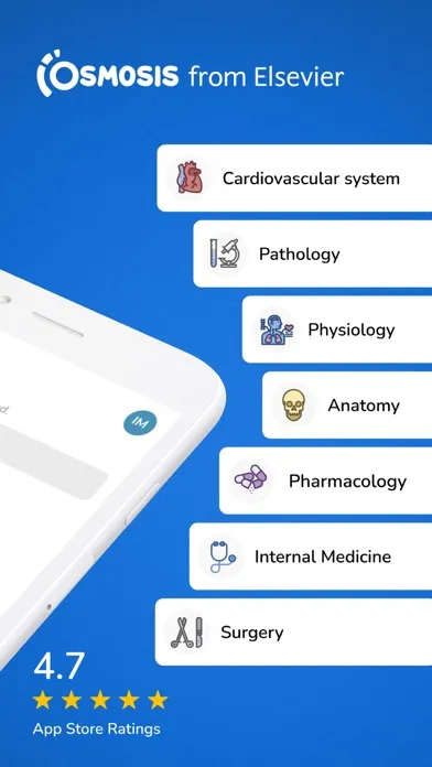 ภาพหน้าจอของ Osmosis: Medical School Notes
