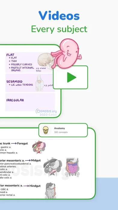 ภาพหน้าจอของ Osmosis: Medical School Notes