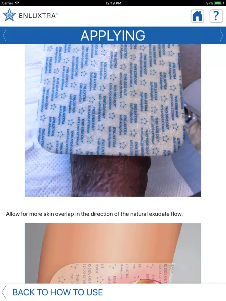 ENLUXTRA "ANY Wound" dressing iPad  Ekran Görüntüleri