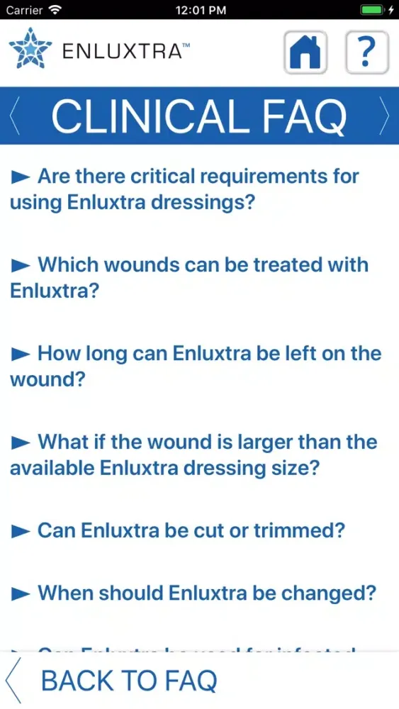 ENLUXTRA "ANY Wound" dressing Ekran Görüntüleri