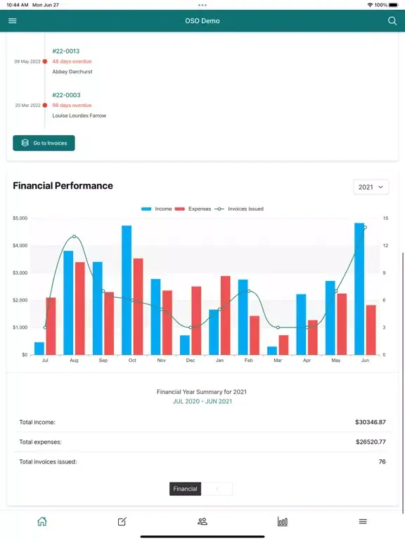 OSOBooks - Invoices/Accounting iPad 应用截图