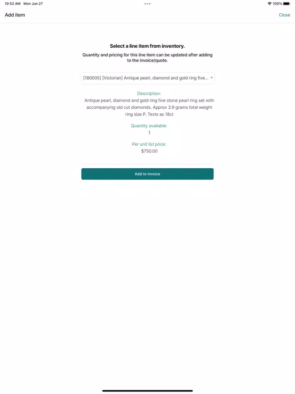 ภาพหน้าจอของ OSOBooks - Invoices/Accounting iPad 