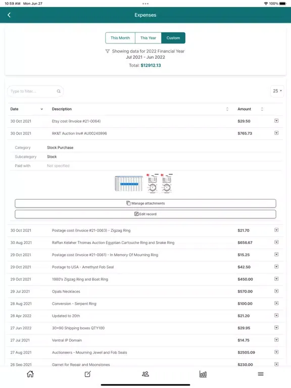 OSOBooks - Invoices/Accounting iPad 应用截图