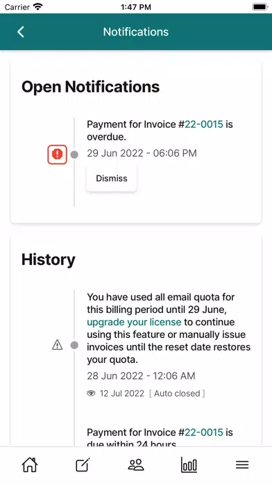ภาพหน้าจอของ OSOBooks - Invoices/Accounting