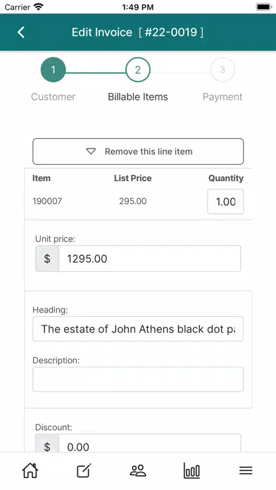ภาพหน้าจอของ OSOBooks - Invoices/Accounting