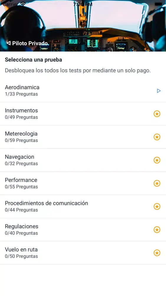 Скриншоты Test Preparación Latino DGAC