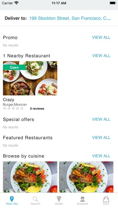 Capturas de pantalla de Osprey: Food Delivery