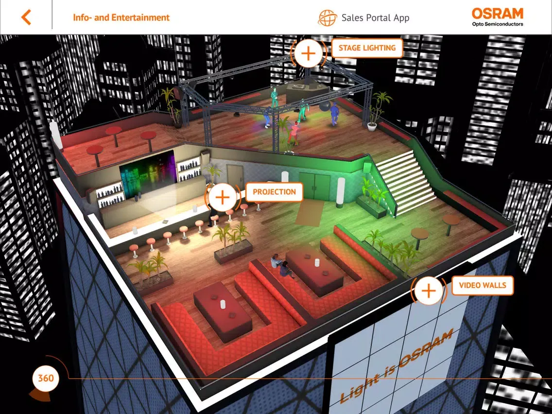 Capturas de tela do OSRAM Industry and Mobile iPad 