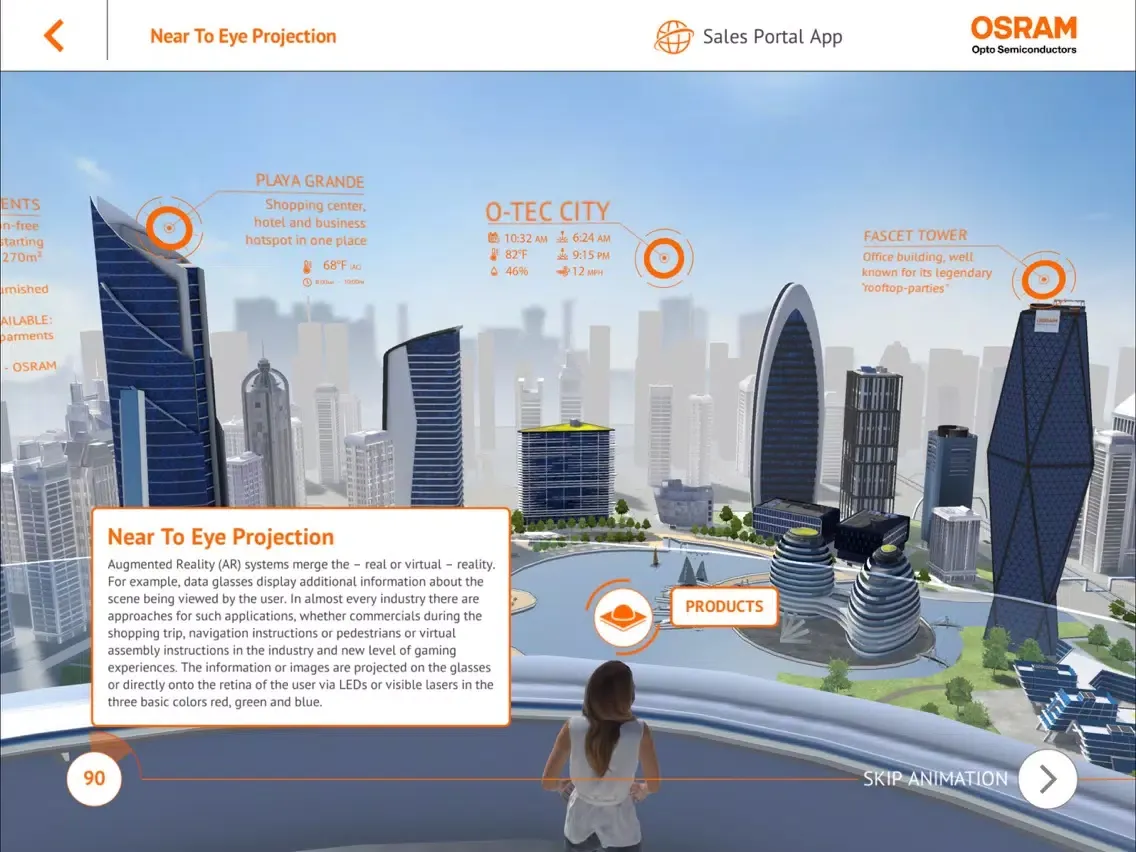 Capturas de tela do OSRAM Industry and Mobile iPad 