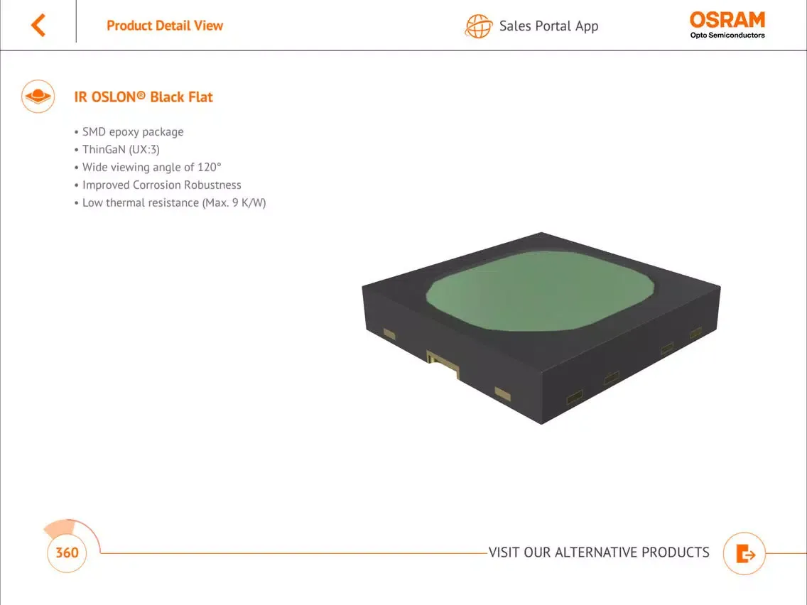 Capturas de tela do OSRAM Industry and Mobile iPad 