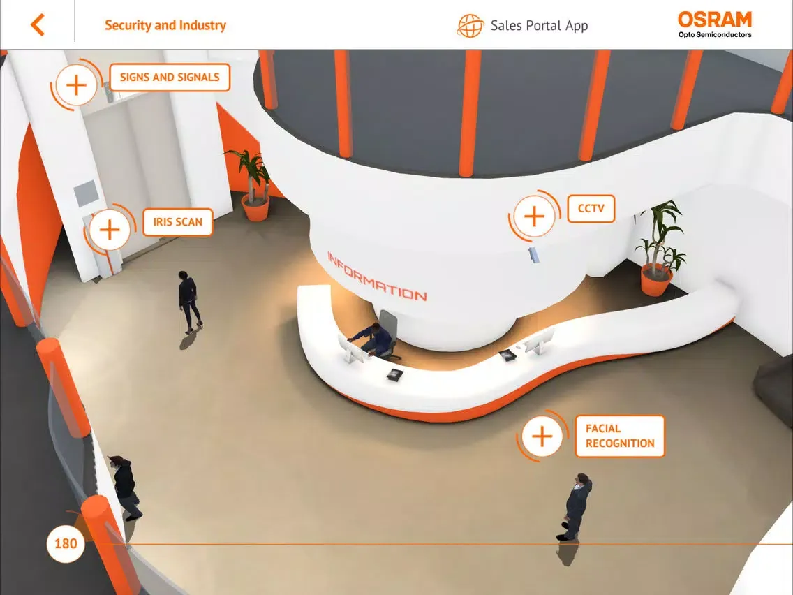 Capturas de tela do OSRAM Industry and Mobile iPad 