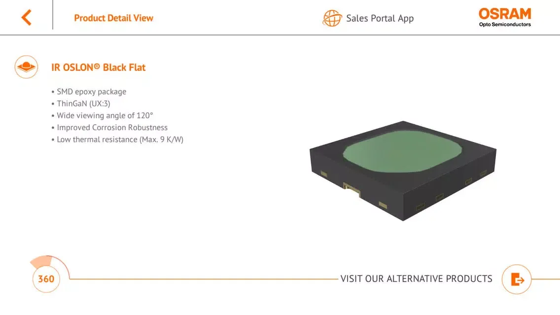 Capturas de tela do OSRAM Industry and Mobile