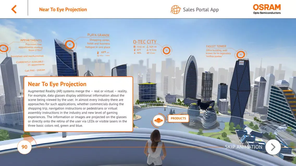 Capturas de tela do OSRAM Industry and Mobile