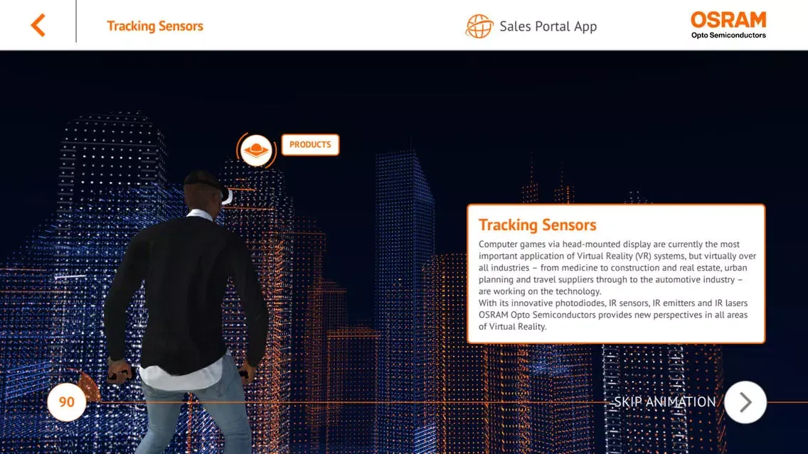 Capturas de tela do OSRAM Industry and Mobile