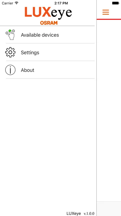 Screenshot di LUXeye
