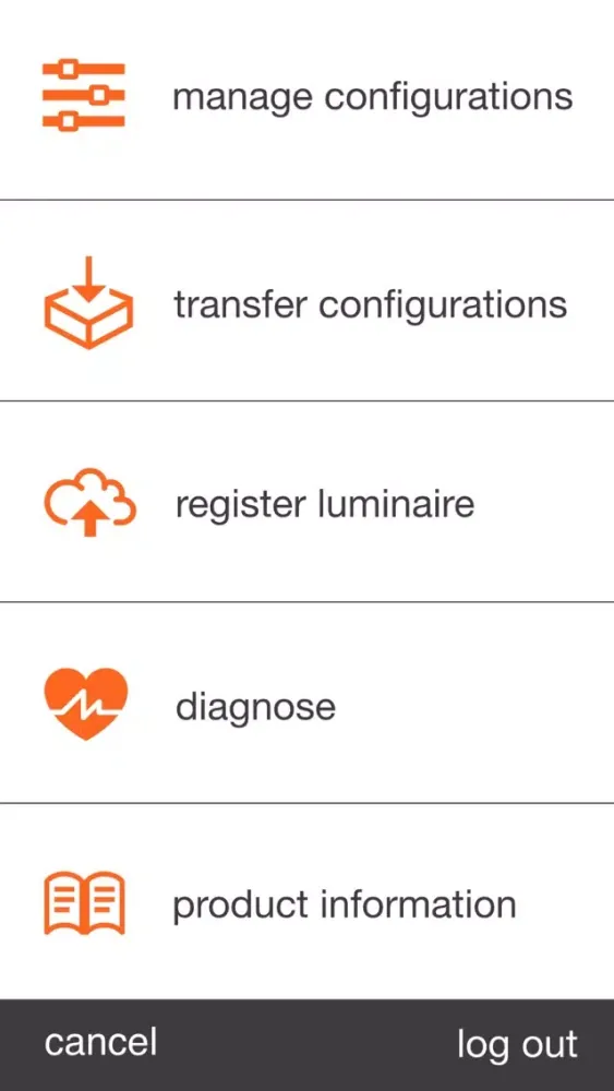 Tangkapan layar OSRAM LumIdent App
