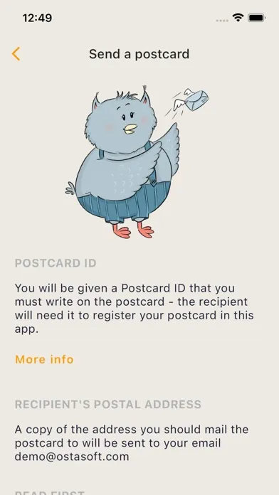 Postfun - exchange postcards スクリーンショット