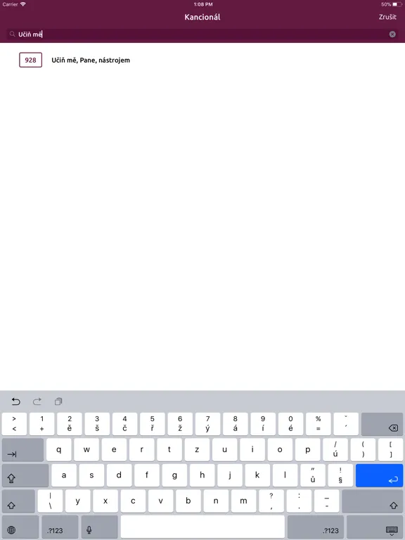 Kancionál iPad  Screenshots