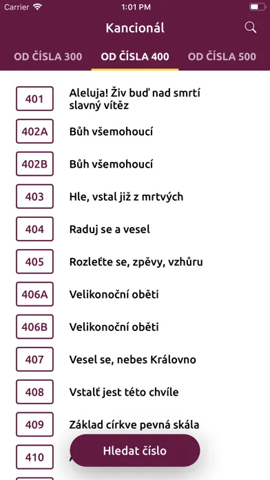 Kancionál Screenshots