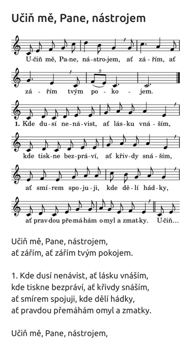 Kancionál Screenshots