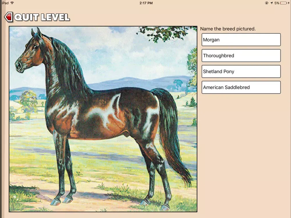 Tangkapan layar Total Horse iPad 