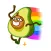 Funny Avocado Animated Sticker