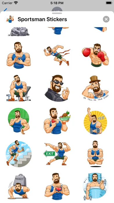 Ảnh chụp màn hình của Sportsman Stickers