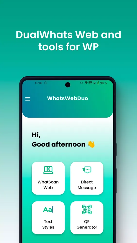 Screenshot di DualWhats