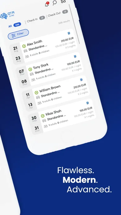 Capturas de pantalla de Mobile Hotel PMS by OTA Sync