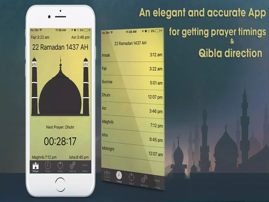 Capturas de tela do World Pray Times and Azan iPad 