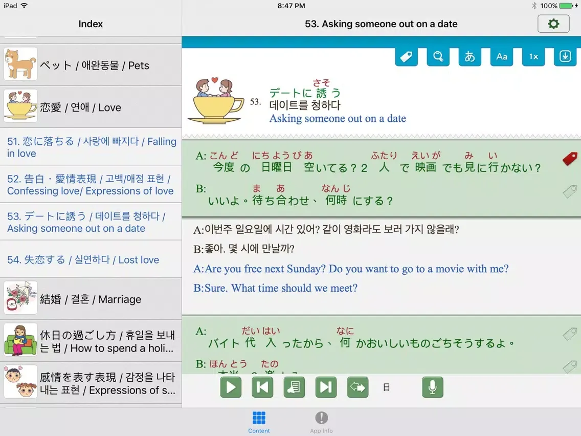 Captures d'écran de J-K-E Daily Talk Dictionary iPad 
