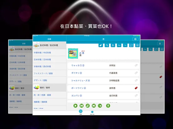 Скриншоты 日語單字速讀 - 飲食篇 iPad 