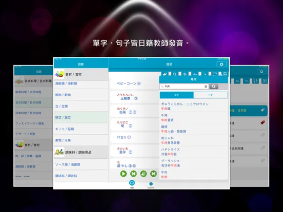 Скриншоты 日語單字速讀 - 飲食篇 iPad 