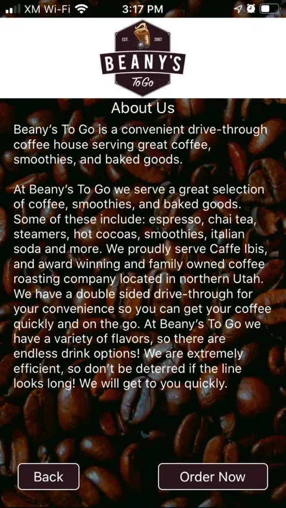 Beany's To Go Screenshots
