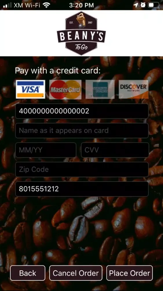 Beany's To Go Screenshots