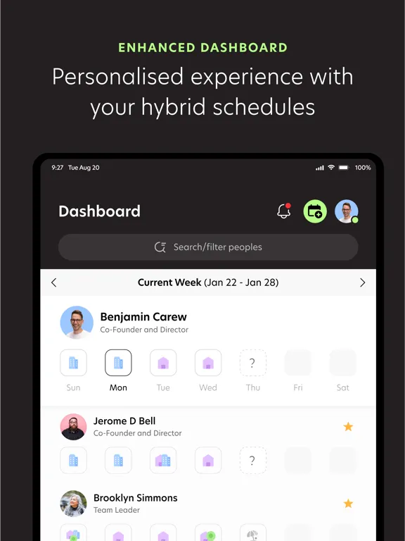 Othership Workplace Scheduler iPad  سکرین شاٹس