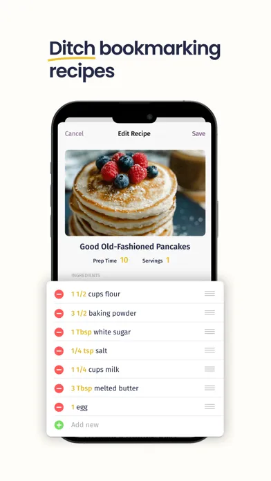 Tangkapan skrin Recipe Jar: Save & Cook
