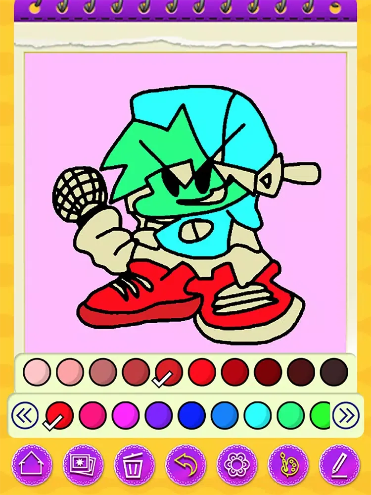 FNF Sky Coloring Book iPad  Ekran Görüntüleri