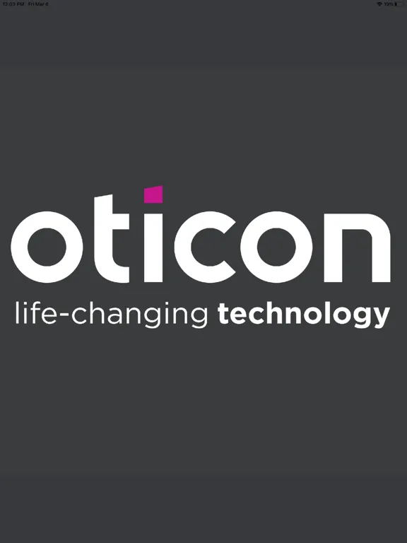 Tangkapan skrin Oticon-Events iPad 