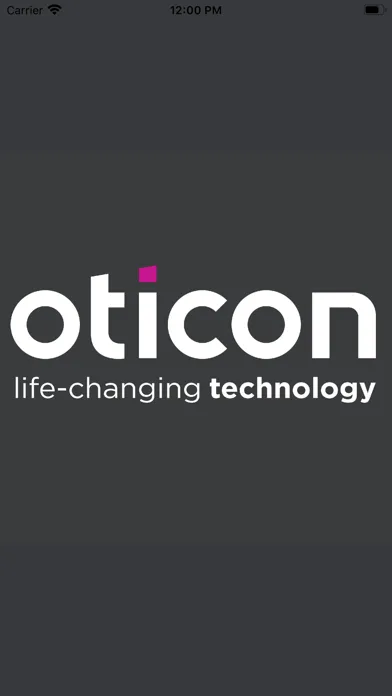 Tangkapan skrin Oticon-Events