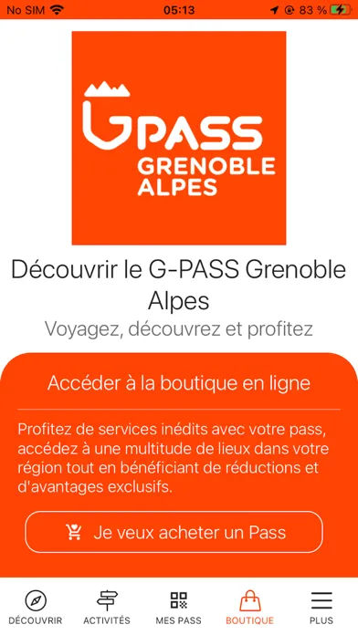 ภาพหน้าจอของ G-PASS Grenoble Alpes