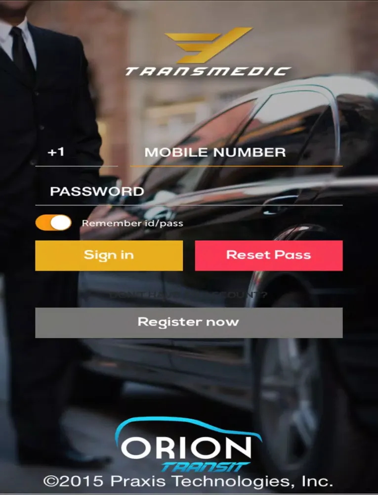Tangkapan skrin Orion TransMedic for Drivers iPad 