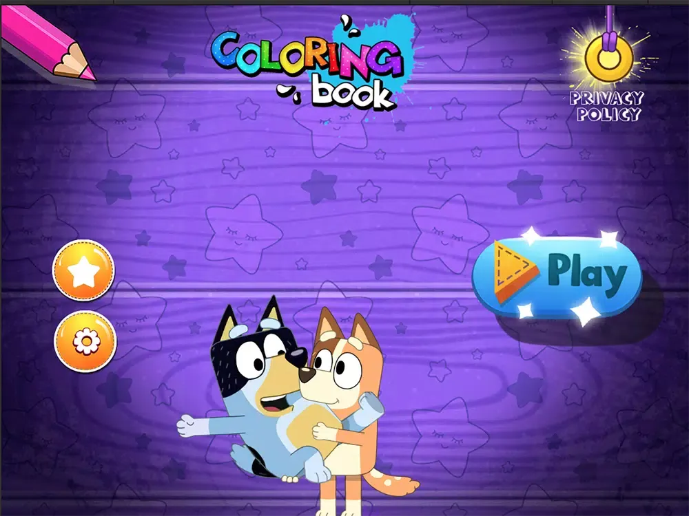 تصاویر bluey coloring & drawing iPad 