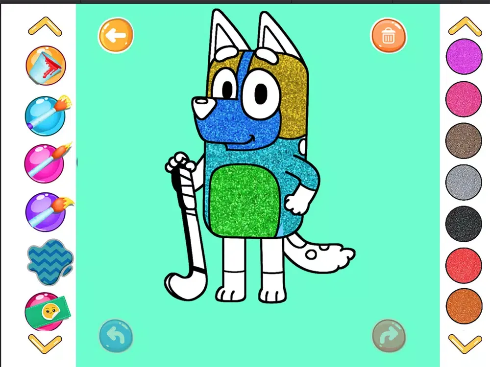 تصاویر bluey coloring & drawing iPad 